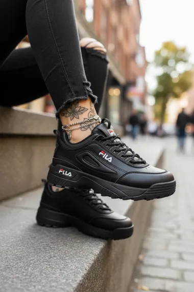 Adidasi dama casual negri M008 T6-1